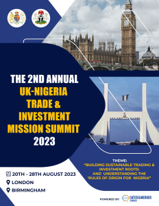 Read more about the article THE 2ND ANNUAL UK-NIGERIA TRADE & INVESTMENT MISSION SUMMIT 2023