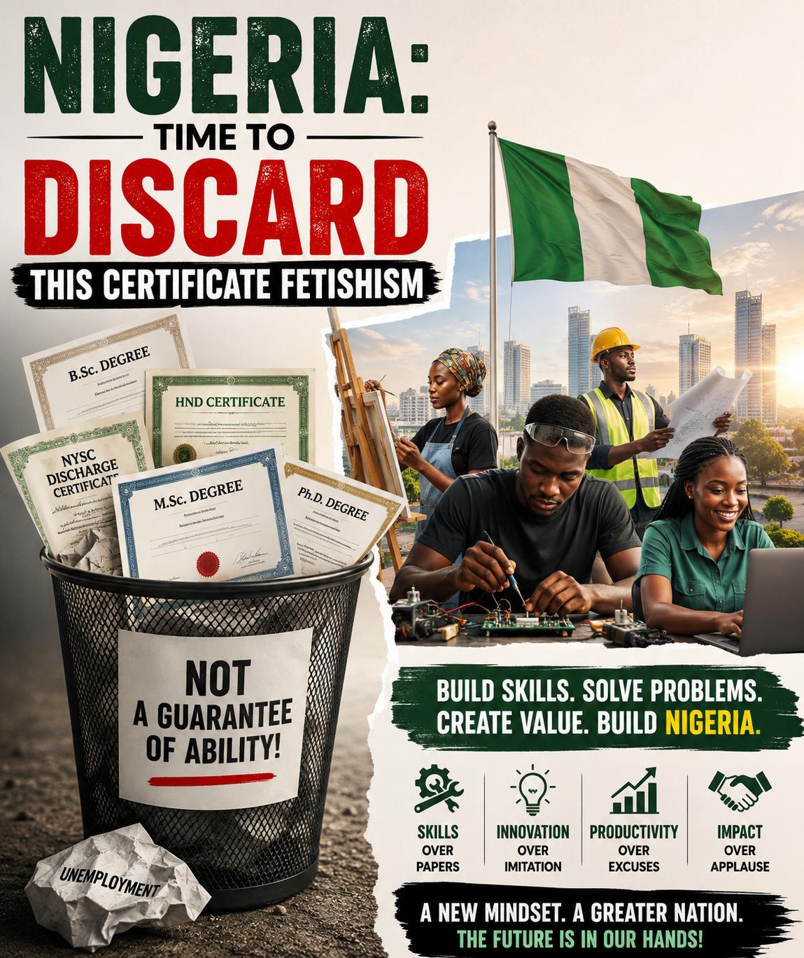 You are currently viewing NIGERIA: Time TO DISCARD THIS CERTIFICATE FETISHISM