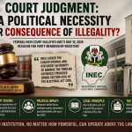 This Court Judgment: A Political Necessity or Consequence of Illegality?