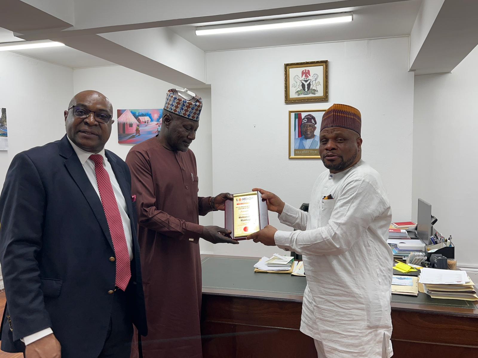 You are currently viewing Courtesy Visit to the Nigeria High Commission in London and Presentation of the 2025 London Political Summit and Awards Recognition Award